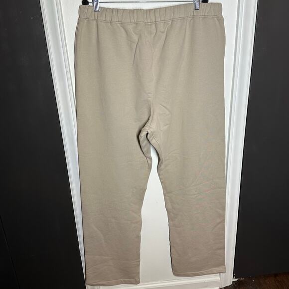 Fear of God Men's Beige Eternal Straight Leg Cotton Sweatpants Size XXL - Picture 7 of 16